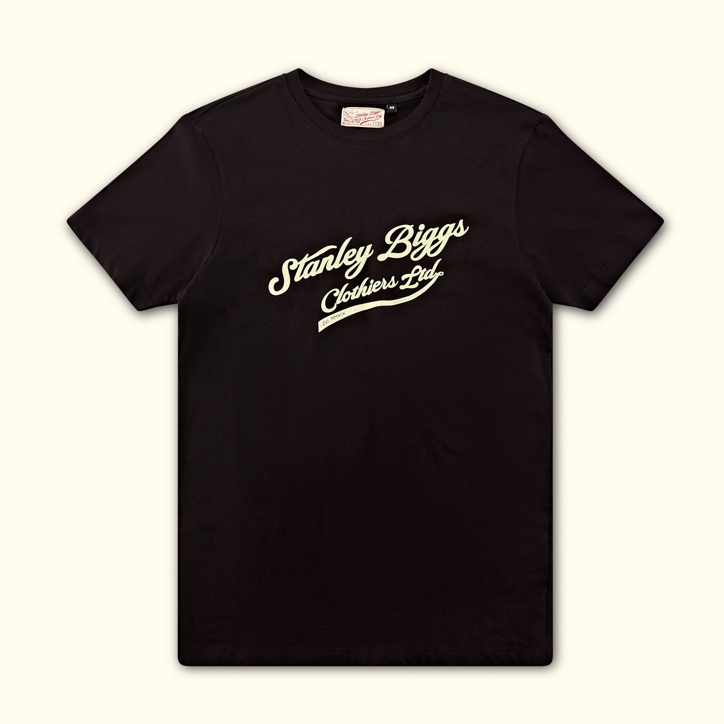 Biggs Script T-Shirt in Black