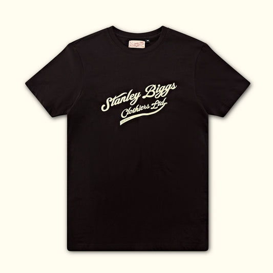 Biggs Script T-Shirt in Black