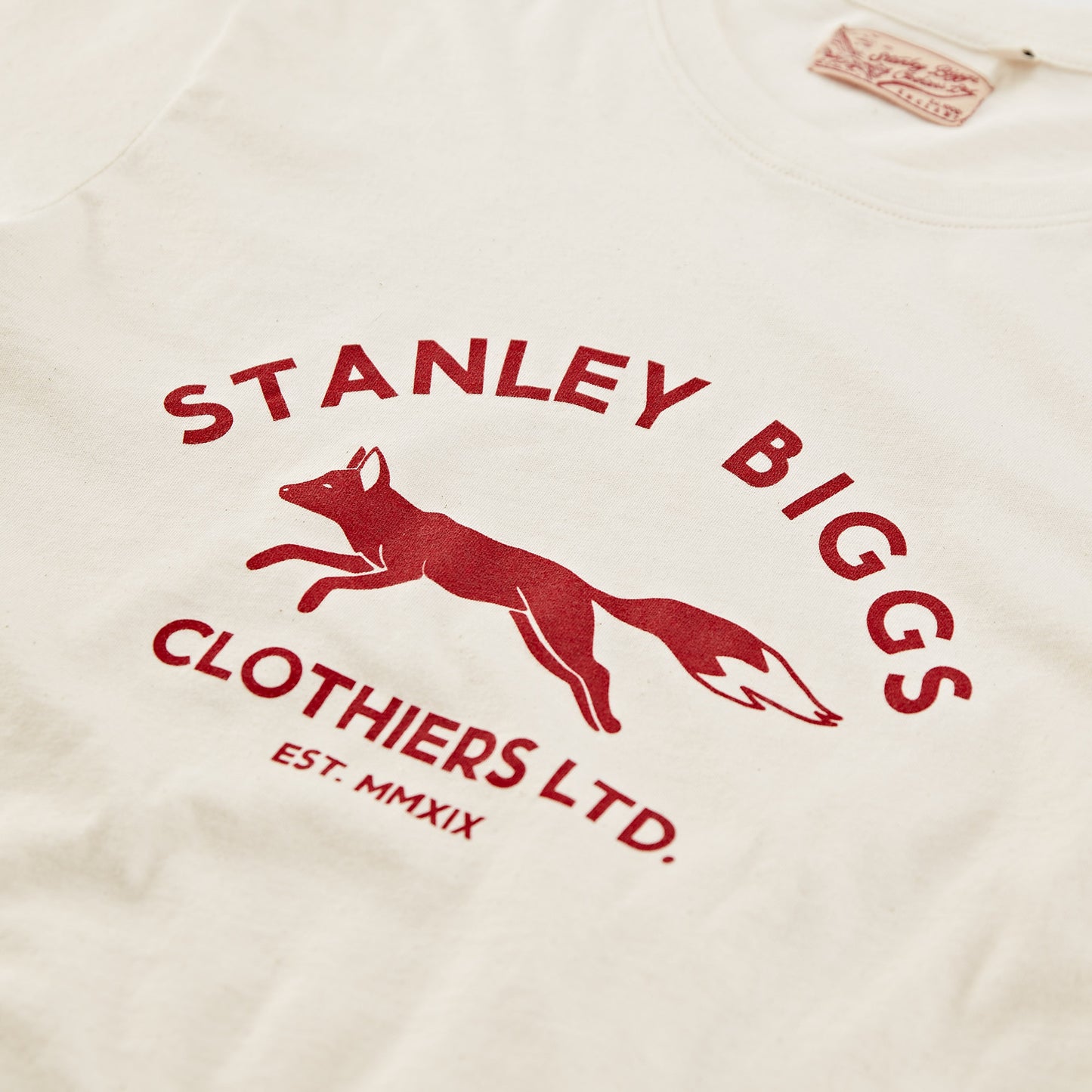 Biggs Fox T-Shirt in Cream